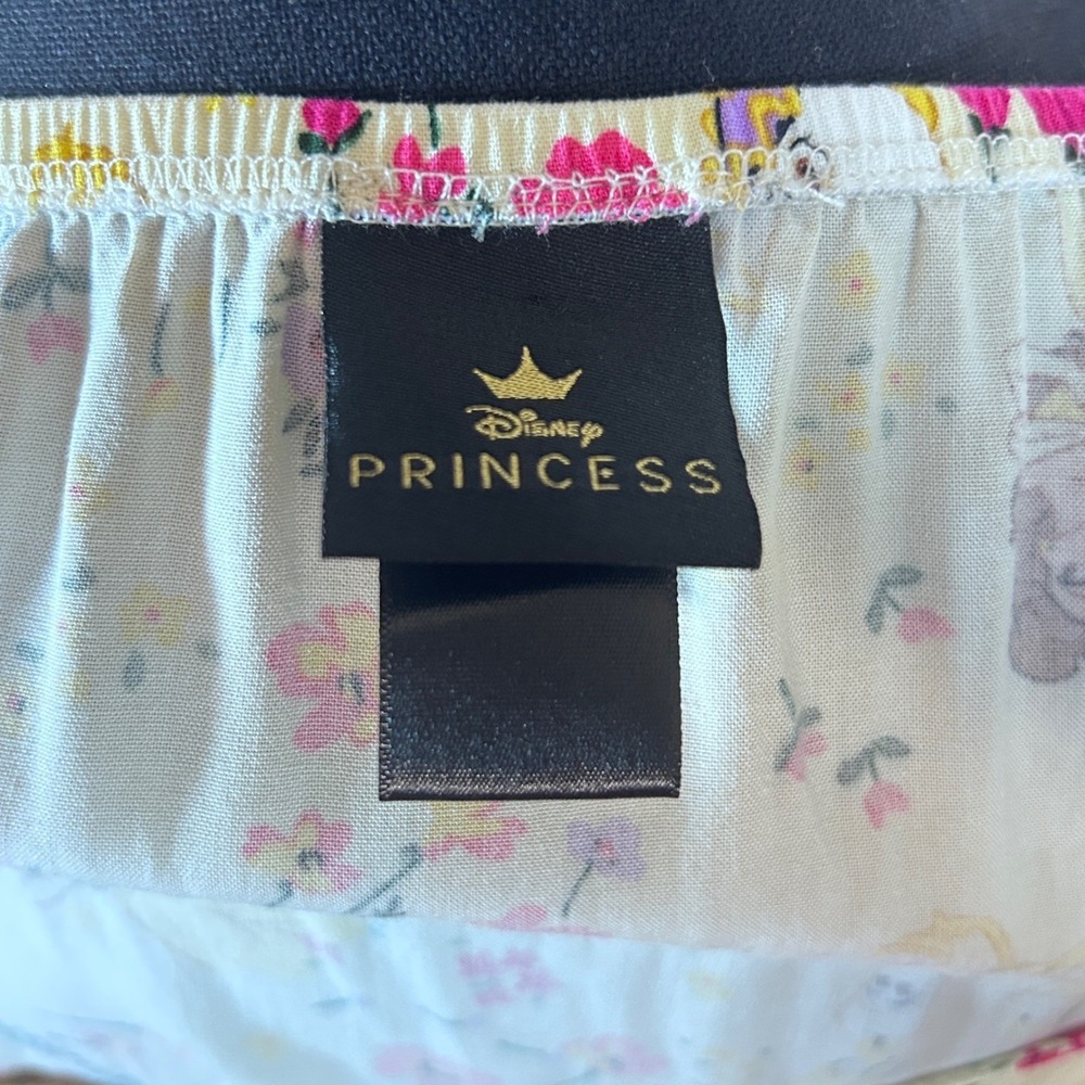 Disney Princess Milkmaid Derby Dress Beauty and the Beast Fit Flare Puff Sleeve - Picture 10 of 10